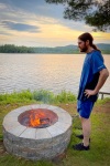 Paul at Lucys camp on Burns Pond in Whitefield NH