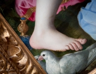 Monty Python foot at the National Gallery in London