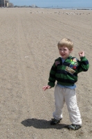 Kyle on the beach