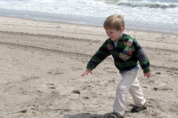 Kyle on the beach