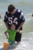 Kyle & Daddy at the beach