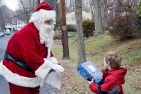 Kyle & firetruck Santa