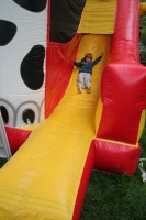 Testing the emergency slide
