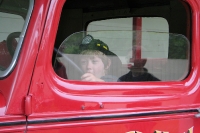 In the fire truck