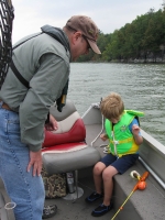 Grandpa and Kyle fishing