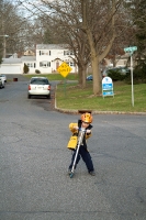 Kyle on his new scooter