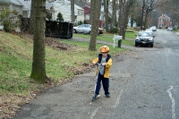 Kyle on his new scooter