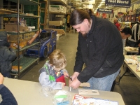 Kyle & Paul working on a Lowe\'s Build-It Project