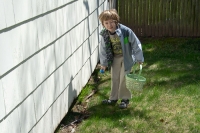 Easter Egg Hunt in our yard