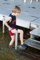 Swimming at the campground