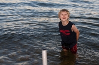 Swimming at the campground