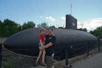 Kyle & Dad at the USS Albacore