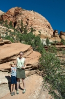 Kyle and Suzanne near the Canyon Overlook Trailhead