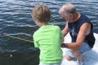 Kyle and Joe fishing