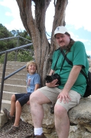 Kyle and Paul waiting at Trailview Overlook