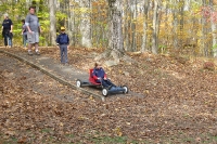 Kyle on the cart