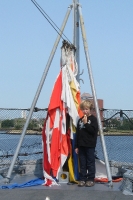 Kyle at Battleship Cove