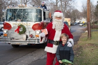 Fire Truck Santa