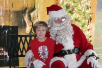 Kyle with Santa