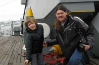 Kyle and Paul on the USS NJ