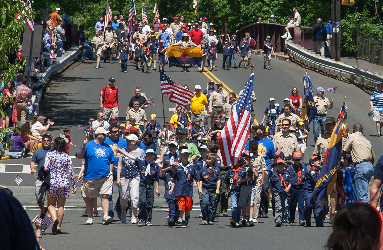 Marching in the Memorial Day Parade
