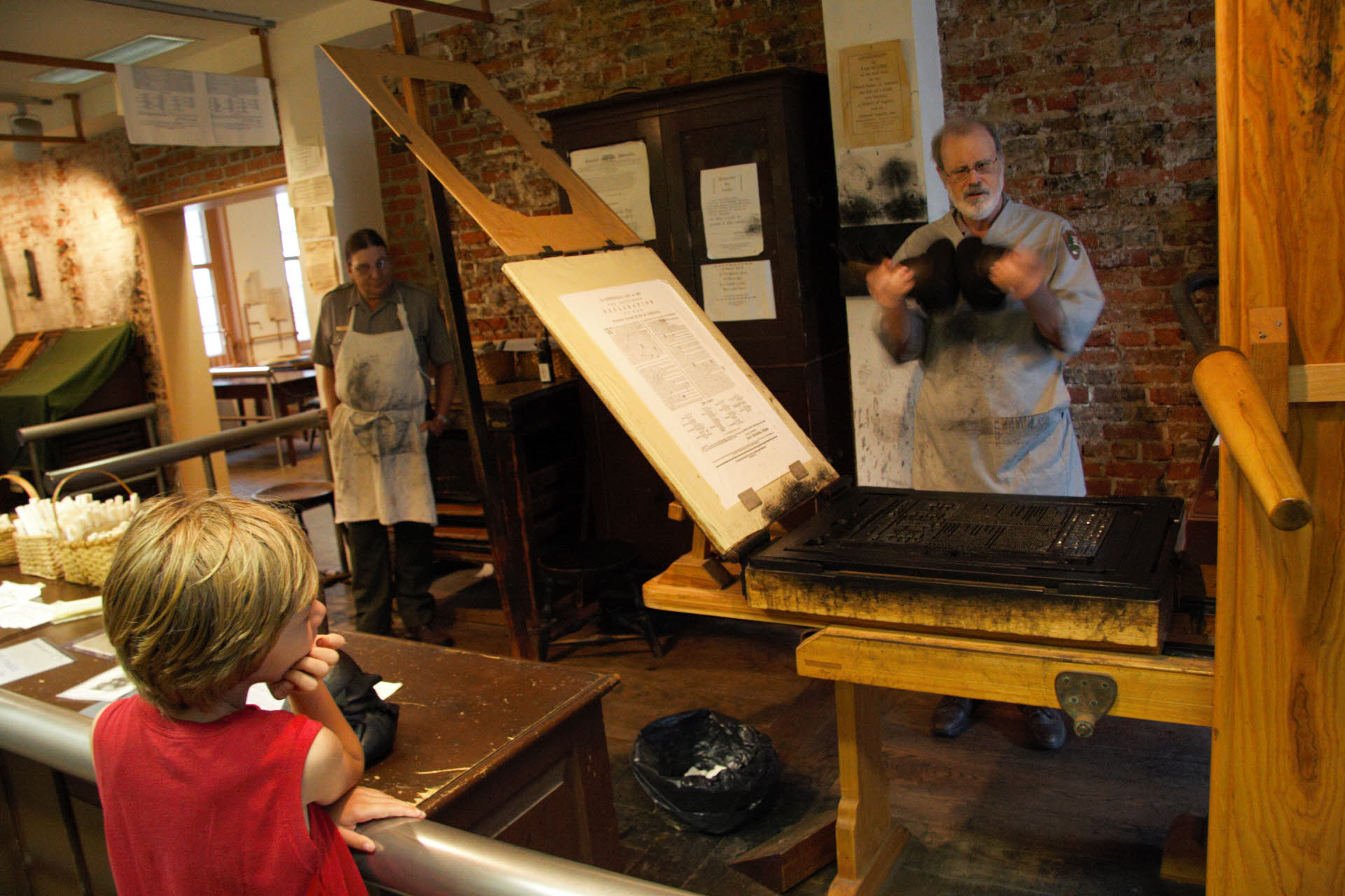 At Ben Franklin\'s Print Shop in Philly