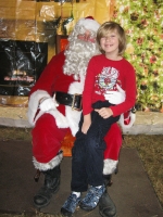 Kyle with Santa