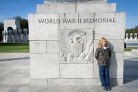 Kyle at the WWII Memorial