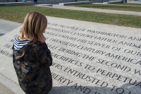 Kyle at the WWII Memorial