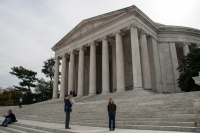 At the Jefferson Memorial