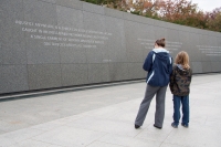 At the Martin Luther King Jr Memorial