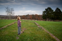 At the Robinson House at Manassas Battlefield Park