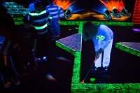 Kyle's 9th birthday party at Monster Mini-Golf in Union