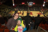 At the Michigan State-Rutgers basketball game in Piscataway