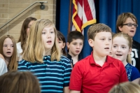 At Kyle's fourth grade graduation in Scotch Plains