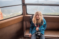 At the Canon Mountain Tramway in Franconia Notch