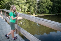 Kyle at the Old North Bridge at Minute Man National Historic Park in Lexington and Concord, MA