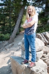 Kyle at Jenny Lake Overlook in Grand Teton National Park