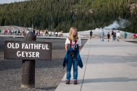Old Faithful Geyser in Yellowstone