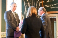 Lucy and Ken at the altar