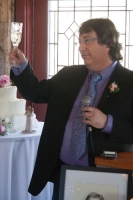 Greg giving the Best Man Toast