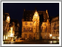 Marburg Rathaus at night