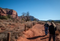Hiking at Bell Rock in Sedona, AZ