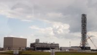 Mobile launch pad and crawler at Kennedy Space Center
