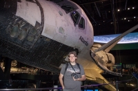 Paul with Space Shuttle Atlantis at Kennedy Space Center