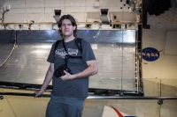 Paul with Space Shuttle Atlantis at Kennedy Space Center