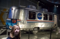Kyle and space shuttle era astronaut van at Kennedy Space Center