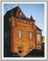 Portion of the Landgrafen Schloß in evening light, Marburg