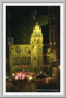 Marburg Marktplatz at night