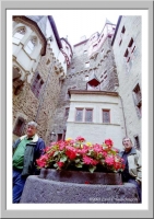 Jack in the courtyard of Burg Eltz, Münstermaifeld
